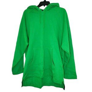 Vintage N-Line By Lee Skate Fleece Medium Cotton/Polyester Blend Green Hood